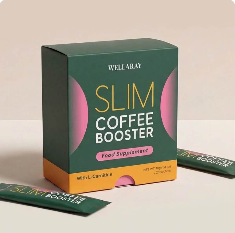 Förpackning Wellaray Slim Coffee Booster med 20 sticks